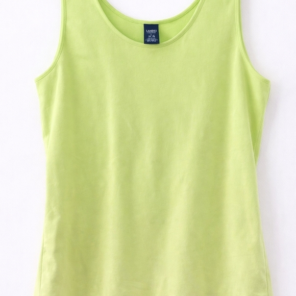 Lands' End Women's Tank Tops - Lime, Cream, and Black - Picture 2 of 7